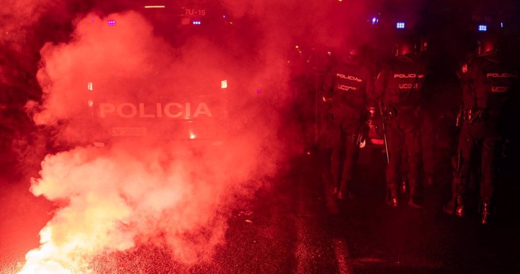 24 Detenidos Y Siete Policías Nacionales Heridos Tras Las Protestas De