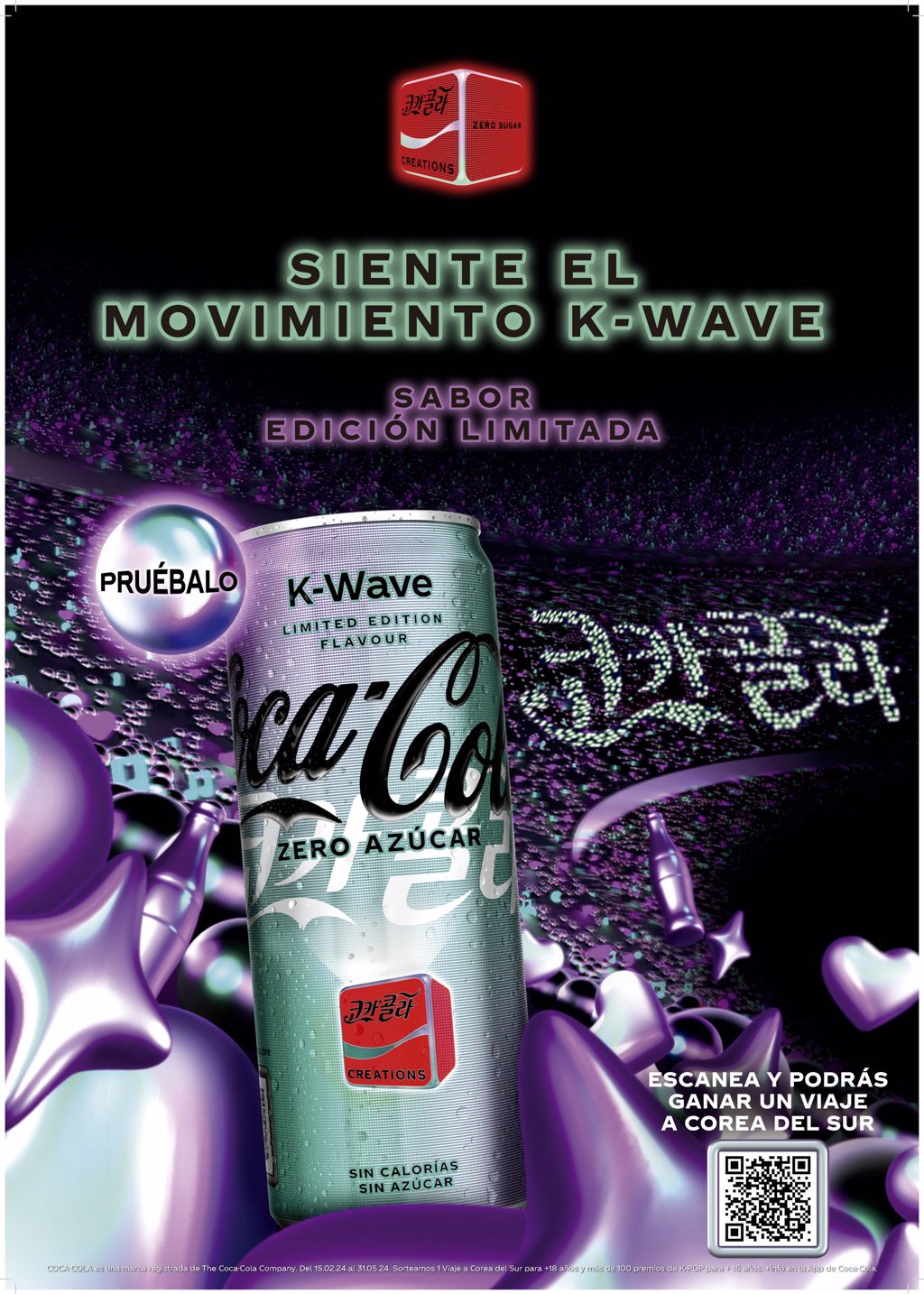 KWave, ¡siente el movimiento! La nueva CocaCola Creations zero azúcar se adentra en el