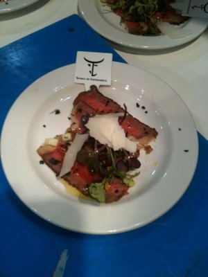 Canelón con ternera