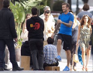 WWW.FREDYTORRA.COM: Beckham bromeando en el set de rodaje