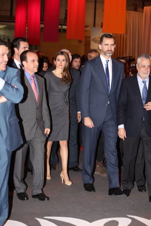 EP ANTONIO GUTIÉRREZ: Los Príncipes de Asturias durante el recorrido por Ifema