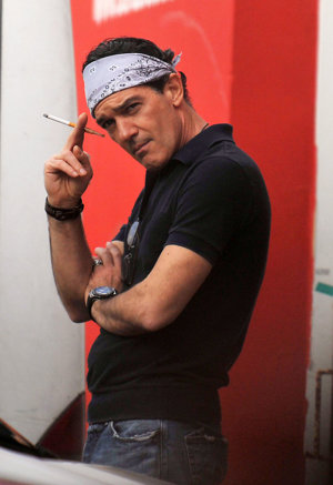 Europa Press DAVID OLLER: Antonio Banderas muy amable, saluda a la prensa