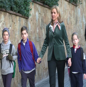 Doña Cristina con Miguel, Pablo Nicolás e Irene