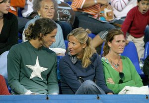 Feliciano López y Alejandra Prat