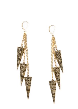 Pendientes dorados Mango CPV