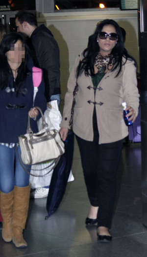 Ana María Aldón pocos días antes de dar a luz