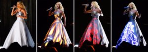 Carrie Underwood en su actuación