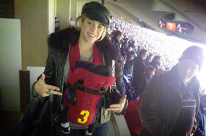 TWITTER: Shakira junto a Milan en el estadio