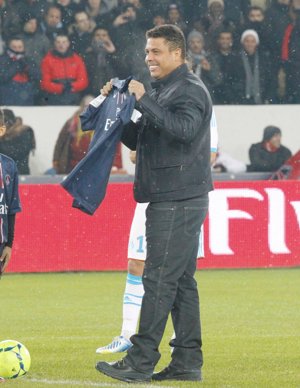 Ronaldo en el debut de David Beckham