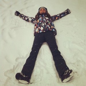 Paula Echevarría, divertida en la nieve
