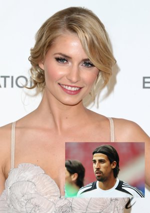La modelo Lena Gercke y Sami Khedira