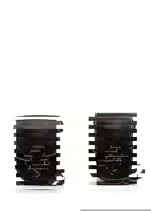 Bolso de cuero negro estilo bandolera H&M 19,99€