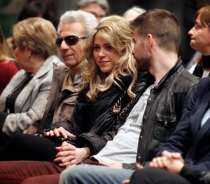 Nidia Ripoll, William Mebarak, Shakira y Gerard Piqué