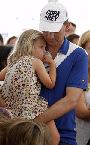 El Príncipe Felipe y su hija Leonor