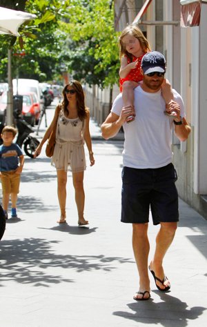Xabi Alonso y su familia