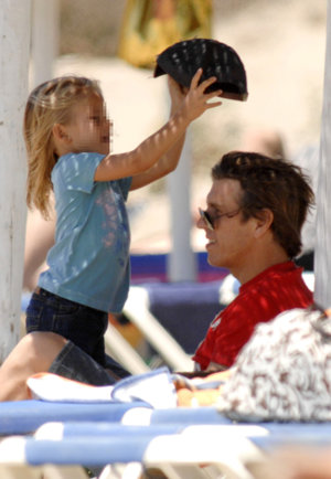 El torero el Cordobés y su hija