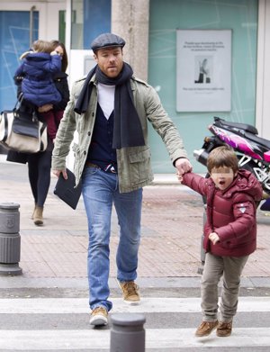 Xabi Alonso y su hijo