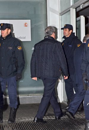 Ortega Cano llegando al juzgado