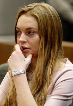 GETTY IMAGES: Lindsay Lohan muy seria durante el juicio