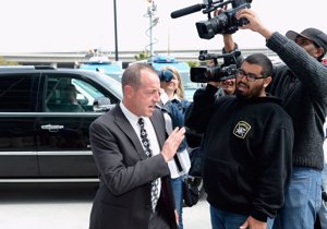 GETTY IMAGES: El padre de la actriz, Michael Lohan no quiso hablar con la prensa