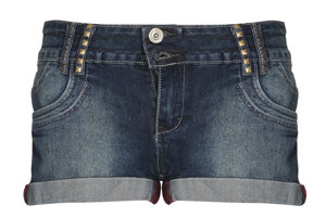 Shorts vaquero oscuro con tachuelas ADA GATTI 22,90€