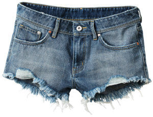 Shorts vaqueros deshilachados H&M 19,95€