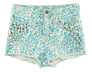 Shorts en leopardo y pedrería H&M 24,95€