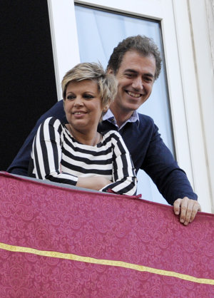 Terelu junto a Carlos Pombo