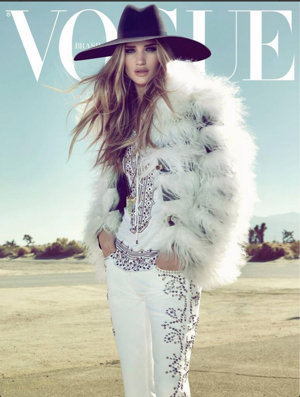 Rosie Huntington-Whiteley para Vogue Brasil