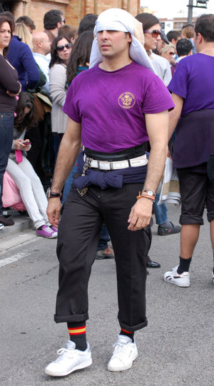 Fran Rivera vestido de costalero