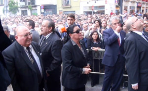 María del Monte en la procesión de la Hermandad de Monte-Sión