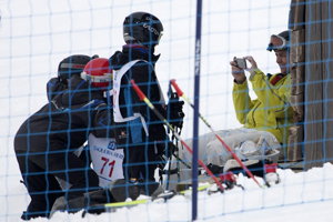 La Infanta Cristina inmortaliza un momento en la nieve