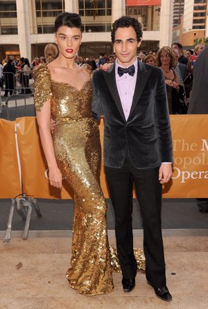 Crystal Renn y Zac Posen, Getty