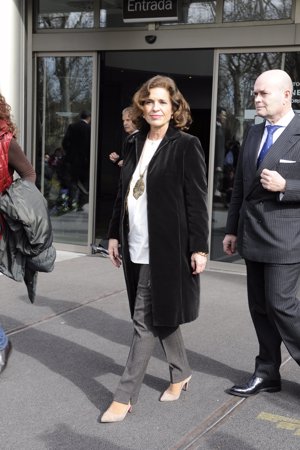 Ana Botella en el tanatorio