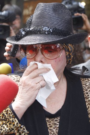 Marujita Díaz derrumbada