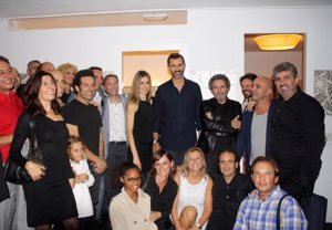 Con Miguel Ríos y Jaume Anglada, amigo del Príncipe