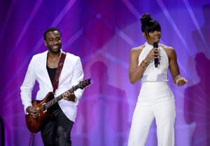 GETTY IMAGES: Kelly Rowland durante su actuación