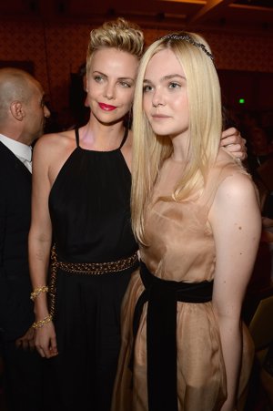 GETTY IMAGES: Charlize Theron y Elle Fanning