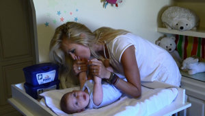 Europa Press. Carolina Cerezuela y su hijo