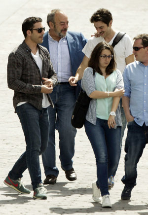 Miguel Ángel Silvestre junto a Tito Valverde