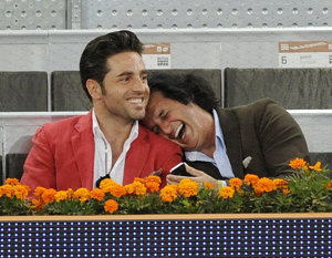 David Bustamante junto a el coreógrafo Javier 'Poty' Castillo