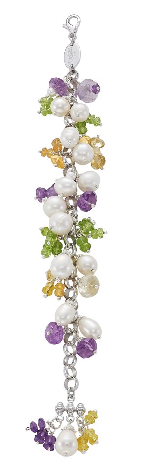 Yanes Young: Pulsera de perlas y piedras