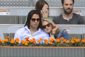 Radamel Falcao y su esposa Lorelei Tarón