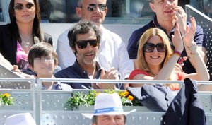 Jorge Fernández con su hijo