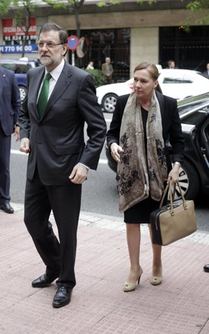Mariano Rajoy y su mujer Elvira Fernández