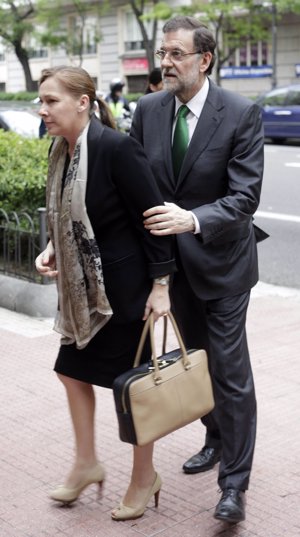 Mariano Rajoy y su mujer Elvira Fernández