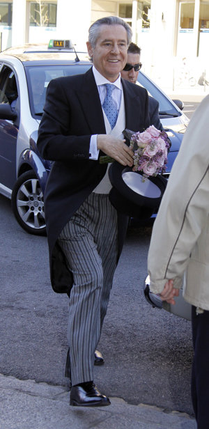 Foto Europa press: Miguel Blesa el día de la boda de su hija, una boda de alto copete