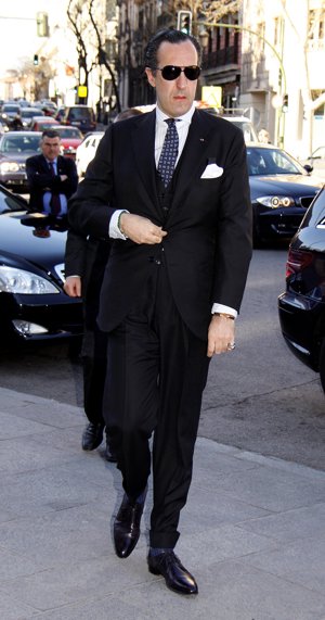 Foto Europa press: Jaime de Marichalar, exmarido de la Infanta Elena, también asistió a la boda de la hija de Blesa