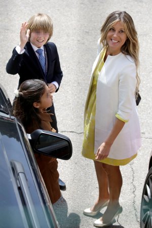 Natalia Álvarez con su hijo Rafael Camino Álvarez y su sobrina Alejandra