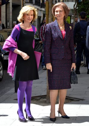 La Reina Doña Sofía y Maria Teresa Fernández de la Vega